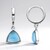 Orecchini in argento con Larimar