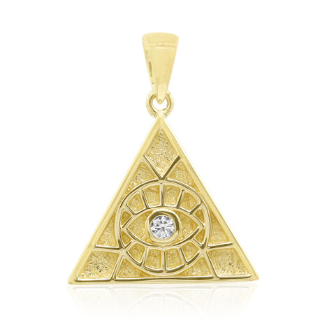 Zirkon-Silberanhänger