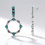 Orecchini in argento con Turchese (Desert Chic)