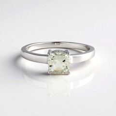 Anello in argento con Ametista Verde