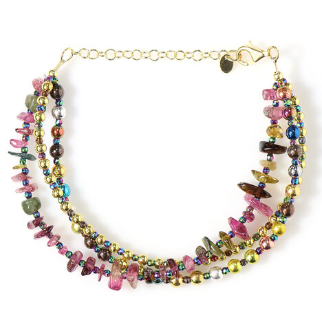 Brazalete en plata con Hematita (Riya)