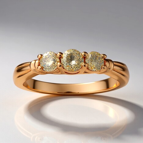 Anello in oro con Diamante Rose de France VS1 di Argyle (Annette)