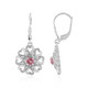 Boucles d'oreilles en argent et Tourmaline rose du Nigéria