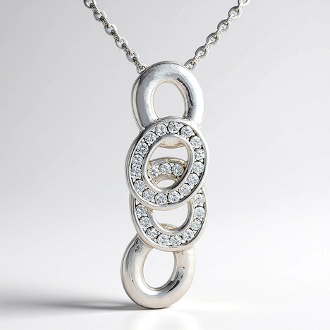 Collana in argento con Zircone