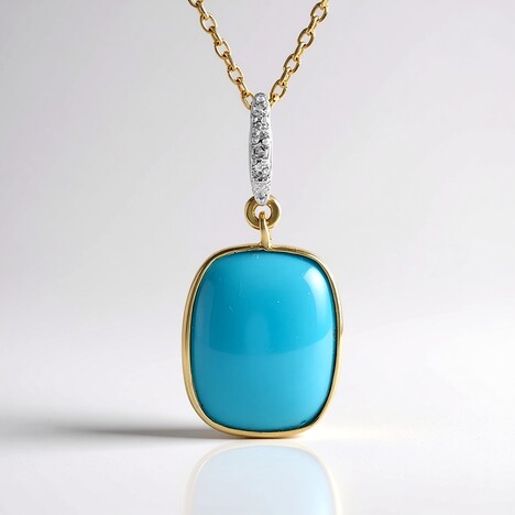 Collana in oro con Turchese Sleeping Beauty