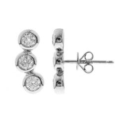 SI1 (H) Brillant-Goldohrringe