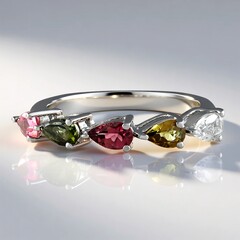 Anello in argento con Tormalina