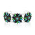 Zilveren armband met Blauwe Kingman Mohave Turkooisen (Jones Lee)