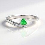 Anello in argento con Lemshuku Tsavorite