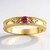 Anello in oro con Zaffiro Padparadscha