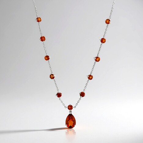 Collana in argento con Citrino Madeira (de Melo Essence)