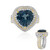 Londonblauer Topas-Silberring (Gems en Vogue)