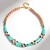 Collana in argento con Amazzonite (Riya)