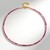 Collier en argent et Tourmaline rose du Nigéria