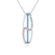 Collana in argento con Diamante I3 (J)