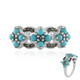 Anello in argento con Turchese Sleeping Beauty