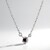 Collana in argento con Diamante Porpora I2
