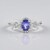 Anello in argento con Tanzanite