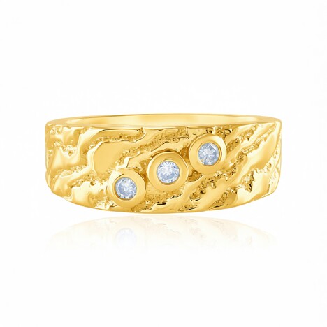 Anillo en plata con Diamante I2 (H) (de Melo Essence)