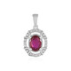 Pendentif en argent et Rubis de Madagascar