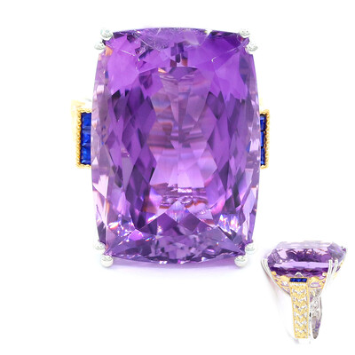 Anillo en plata con Amatista (Gems en Vogue)