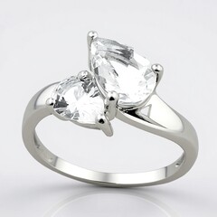 Anello in argento con Danburite