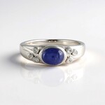 Anello in argento con Tanzanite