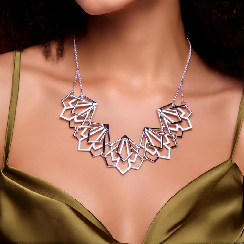 Collar en plata con Zircón