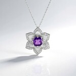 Collana in argento con Ametista (de Melo)