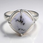 Bague en argent et Agate dendritique