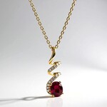 Collier en or et Rubis AAA du Mozambique (CIRARI)