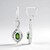 Orecchini in argento con Diopside Russo