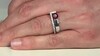 Anillo en plata con Granate de Mozambique (de Melo)