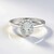 Bague en argent et Topaze blanche