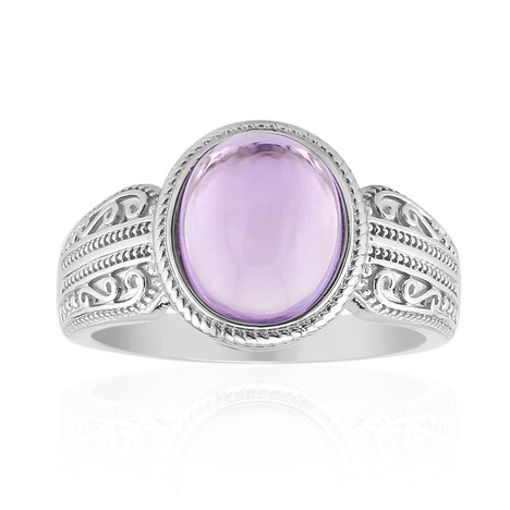 Bague en argent et Améthyste