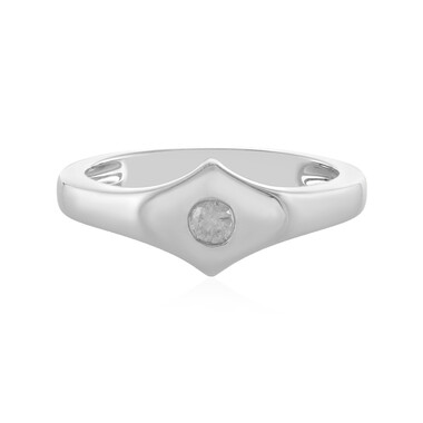 Anello in argento con Diamante I4 (J)