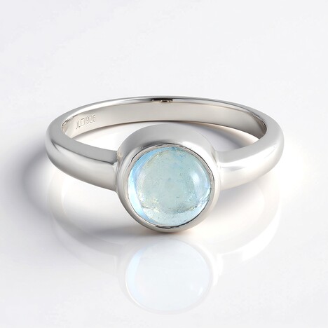 Anello in argento con Acquamarina Ofiki