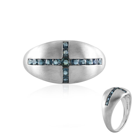 Indigolith-Goldring (KM by Juwelo)