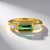 Anello in argento con Tormalina Verde di Benedito (Adela Silber)