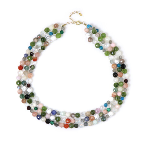 Collar en plata con Granate de Mozambique