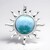 Ciondolo in argento con Larimar