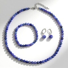 Parure in argento con Tanzanite