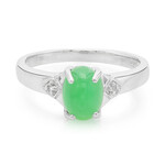 Imperial Chrysoprase Silver Ring