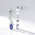 Orecchini in argento con Tanzanite (Adela Silber)