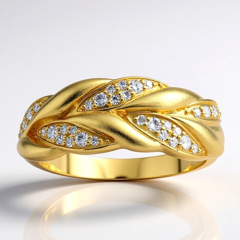 Anello in oro con Diamante I1 (H) (de Melo Gold)