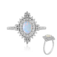 Australian Opal Silver Ring