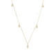 9K Flawless (G) Diamond Gold Necklace (de Melo)