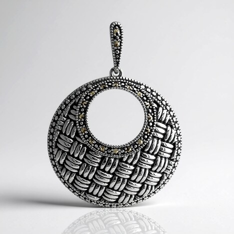 Ciondolo in argento con Marcassite (Annette classic)