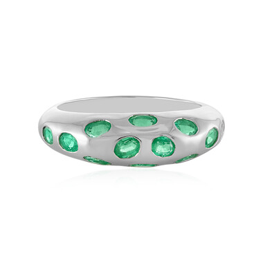Anello in argento con Smeraldo Etiope (SAELOCANA)