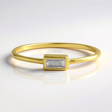 Anello in oro con Diamante SI1 (G) (Annette)